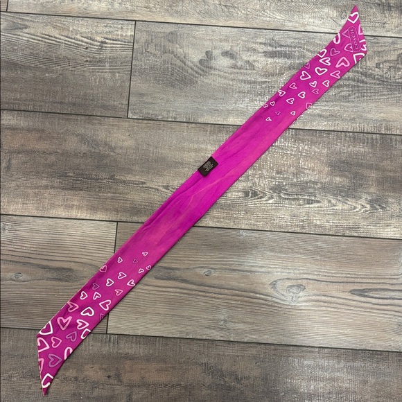 Coach Reversible Purple Heart Twilly Scarf - Picture 5 of 7